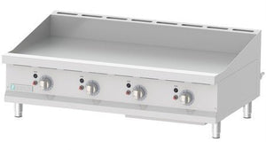 Eurodib 48'' Natural Gas Griddle W/thermostat, 3/4'' Smooth Surface, Thermostat Control T G48T - iFoodservice Online