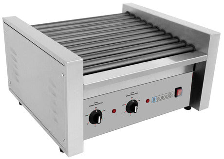 Eurodib Hot Dog Roller Chrome 120v 11 Rollers Of 1'' X 13 3/4'' SFE01600 120 - iFoodservice Online