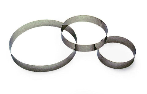GOBEL St/st custard ring - Thickness 10/10th - Ø200 mm h35 mm 865140 - iFoodservice Online
