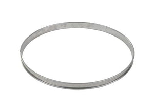GOBEL St/st deep tart ring - Rolled edges - 4/10 thickness - Ø280 mm / h27 mm 834990 - iFoodservice Online