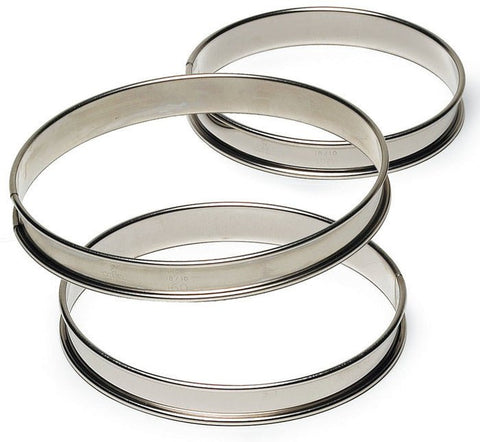 GOBEL St/st deep tart ring - Rolled edges - 4/10 thickness - Ø300 mm / h27 mm 834992 - iFoodservice Online