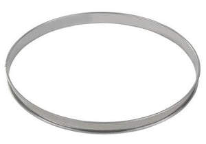 GOBEL St/st deep tart ring - Rolled edges - 4/10 thickness - Ø320 mm / h27 mm 834994 - iFoodservice Online