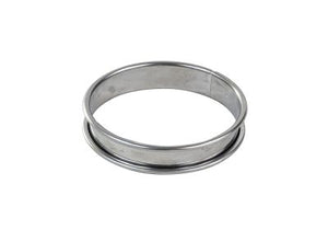 GOBEL St/st tart ring - Rolled edges - 4/10 thickness - Ø180 mm / h20 mm 824944 - iFoodservice Online
