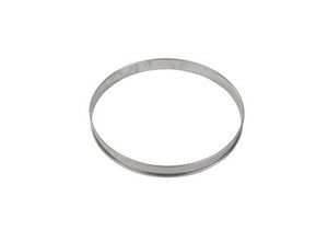 GOBEL St/st tart ring - Rolled edges - 4/10 thickness - Ø200 mm / h20 mm 824950 - iFoodservice Online
