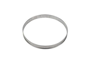 GOBEL St/st tart ring - Rolled edges - 4/10 thickness - Ø220 mm / h20 mm 824960 - iFoodservice Online