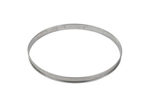 GOBEL St/st tart ring - Rolled edges - 4/10 thickness - Ø240 mm / h20 mm 824970 - iFoodservice Online