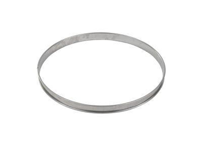 GOBEL St/st tart ring - Rolled edges - 4/10 thickness - Ø240 mm / h20 mm 824970 - iFoodservice Online