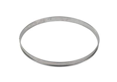 GOBEL St/st tart ring - Rolled edges - 4/10 thickness - Ø260 mm / h20 mm 824980 - iFoodservice Online