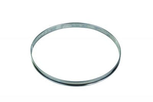 GOBEL St/st tart ring - Rolled edges - 4/10 thickness - Ø280 mm / h20 mm 824990 - iFoodservice Online
