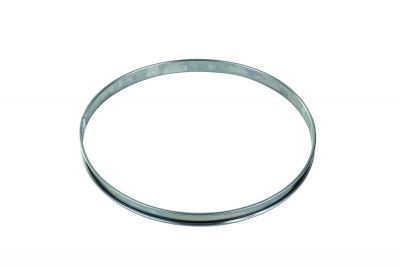 GOBEL St/st tart ring - Rolled edges - 4/10 thickness - Ø280 mm / h20 mm 824990 - iFoodservice Online