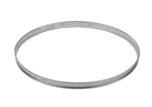 GOBEL St/st tart ring - Rolled edges - 4/10 thickness - Ø300 mm / h20 mm+Y825 824992 - iFoodservice Online