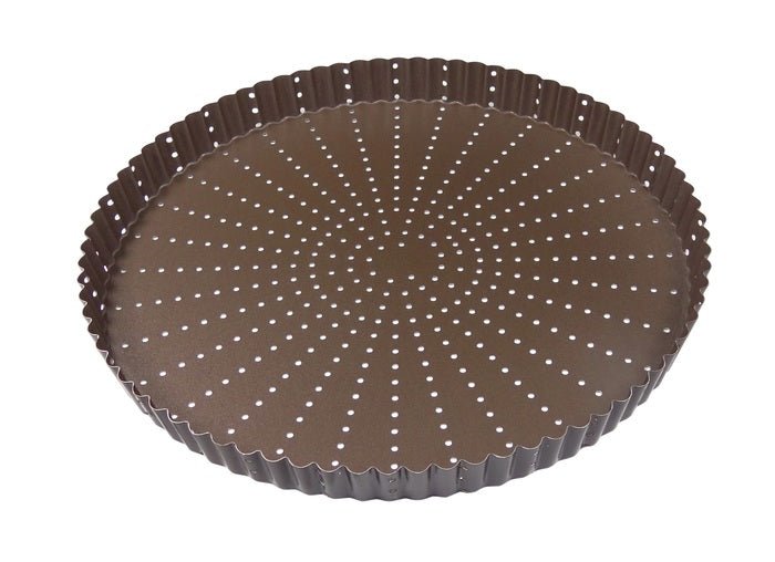 Louis Tellier Gobel Non - Stick Round Fluted Tart Mold Diam 12 1/2'' X 1'' H (226350) - iFoodservice Online