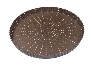 Louis Tellier Gobel Non - Stick Round Fluted Tart Mold Diam 12 1/2'' X 1'' H (226350) - iFoodservice Online
