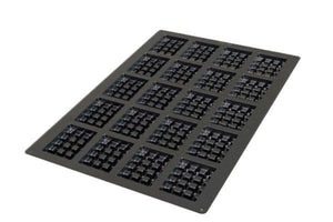 Louis Tellier Silikomart - Waffle Square (16) 60 X 40 Mold(SQ052) - iFoodservice Online