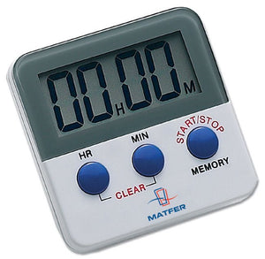 Matfer Bourgeat 20 Hour Digital Timer Magnet Back & Clip (250601) - iFoodservice Online