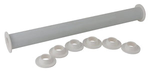 Matfer Bourgeat Adjustable Rolling Pin with 11 Thickness Rings (140030) - iFoodservice Online