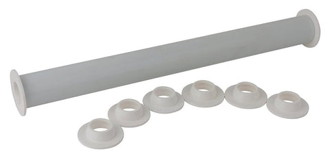 Matfer Bourgeat Adjustable Rolling Pin with 11 Thickness Rings (140030) - iFoodservice Online