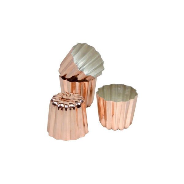 Matfer Bourgeat Cannele Copper Tin - lined Mold, 1 3/8" (340415) - iFoodservice Online