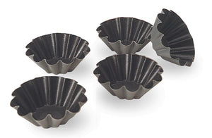 Matfer Bourgeat Exopan Steel Brioche Mold, Nonstick, 12 Flute, 2 3/8", Pack Of 25 (330621) - iFoodservice Online