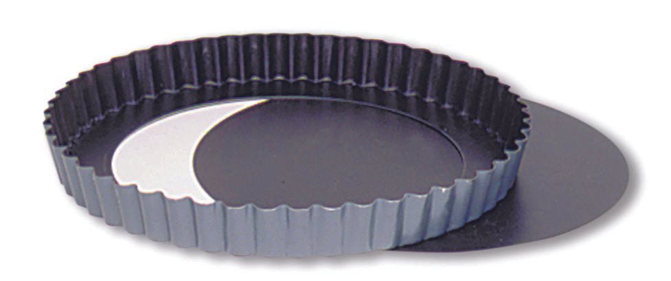 Matfer Bourgeat Exopan® Tart Mold With Removable Bottom Nonstick Fluted 9 1/2" (332225) - iFoodservice Online