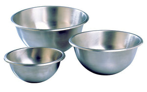 Matfer Bourgeat Hemispherical Stainless Steel Bottom Mixing Bowl 8" (703020) - iFoodservice Online