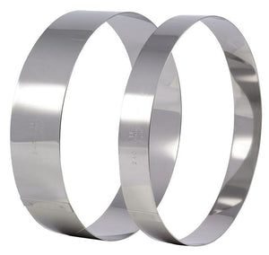 Matfer Bourgeat Ice Cream/Cake Ring, Stainless Steel, 11 3/4" (371810) - iFoodservice Online