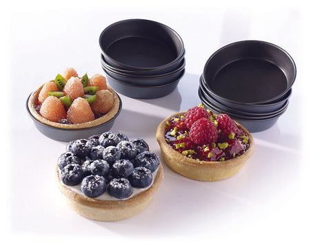 Matfer Bourgeat Non - stick Cake Or Quiche Mold 3 1/8" Pack of 12 (331735 ) - iFoodservice Online