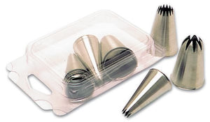 Matfer Bourgeat Stainless Steel Pastry Tips Set Star Set Of 12 (166700) - iFoodservice Online