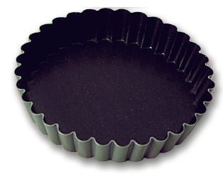 Matfer Bourgeat Steel Non - stick Fluted Tartlet Mold 3 3/8" Pack of 12 (331611) - iFoodservice Online