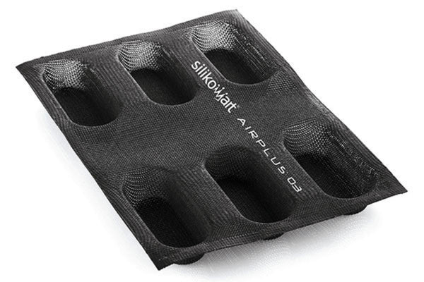 SILIKOMART AIR PLUS 03 - SET 4 PZ SILICONE MOULD N.6 MINI PLUM CAKE 40X95 H 25 MM (Pack of 10) - iFoodservice Online