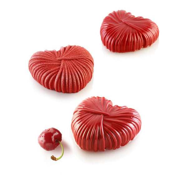 SILIKOMART CURVE LOVELY 110 - SILICONE MOULD N. 6 LOVELY 82X77 H 31 MM + CUTTER (pack of 10) - iFoodservice Online