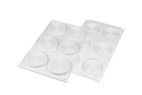 SILIKOMART TOURBILLON 28 - SILICONE MOULD N.6 TOURBILLON ø75 H 8 MM (Pack of 10) TOURB 28 - iFoodservice Online