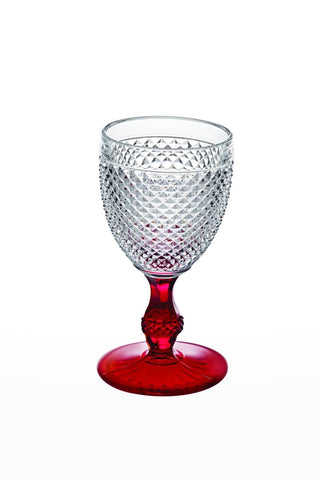 VISTA ALEGRE Bicos Bicolor Goblet With Red Stem - Item (49000430) - iFoodservice Online