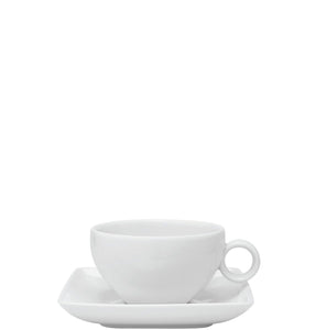 VISTA ALEGRE Carre White Tea Cup & Saucer 24Cl - Item (21090484) - iFoodservice Online